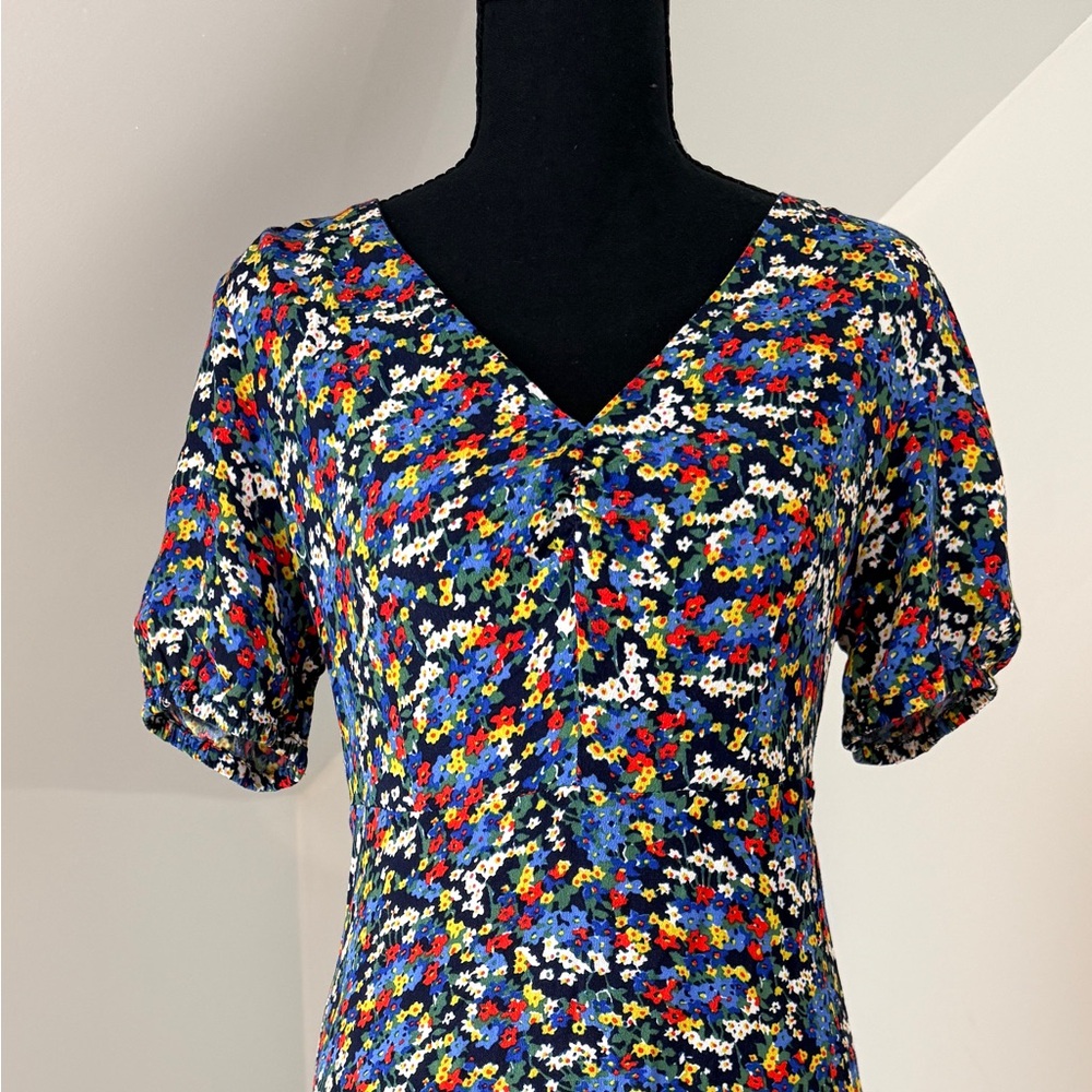 Boden Multicolor Floral Midi Dress
